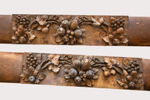 Cast-lime plaster crown molding, drawing room